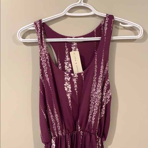 🆕 Jon & Anna Purple and White Maxi Dress - Women’s Size Small - Picture 3 of 8